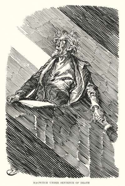 Ilustração para Grandes Expectativas de Charles Dickens (litho) de Harry Furniss