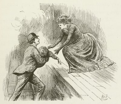Ilustração para Sylvie e Bruno por Lewis Carroll de Harry Furniss