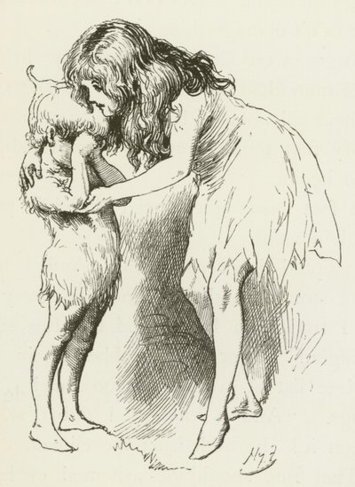 Ilustração para Sylvie e Bruno por Lewis Carroll de Harry Furniss