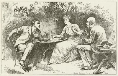 Ilustração para Sylvie e Bruno por Lewis Carroll de Harry Furniss