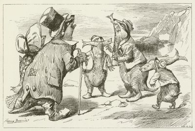 Ilustração para Sylvie e Bruno por Lewis Carroll de Harry Furniss