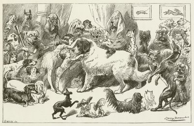 Ilustração para Sylvie e Bruno por Lewis Carroll de Harry Furniss
