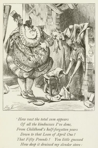 Ilustração para Sylvie e Bruno por Lewis Carroll de Harry Furniss