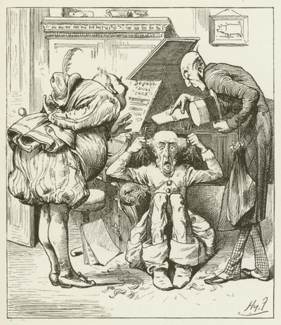 Ilustração para Sylvie e Bruno por Lewis Carroll de Harry Furniss