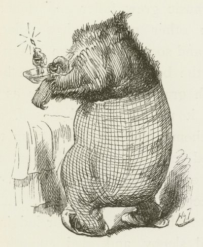 Ilustração para Sylvie e Bruno por Lewis Carroll de Harry Furniss