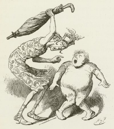 Ilustração para Sylvie e Bruno por Lewis Carroll de Harry Furniss