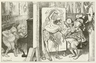 Ilustração para Sylvie e Bruno por Lewis Carroll de Harry Furniss