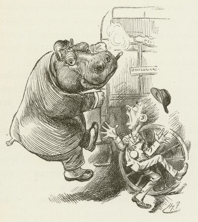 Ilustração para Sylvie e Bruno por Lewis Carroll de Harry Furniss