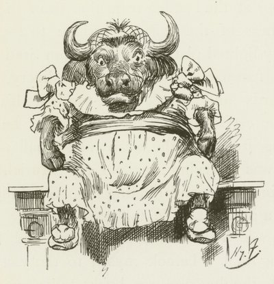 Ilustração para Sylvie e Bruno por Lewis Carroll de Harry Furniss