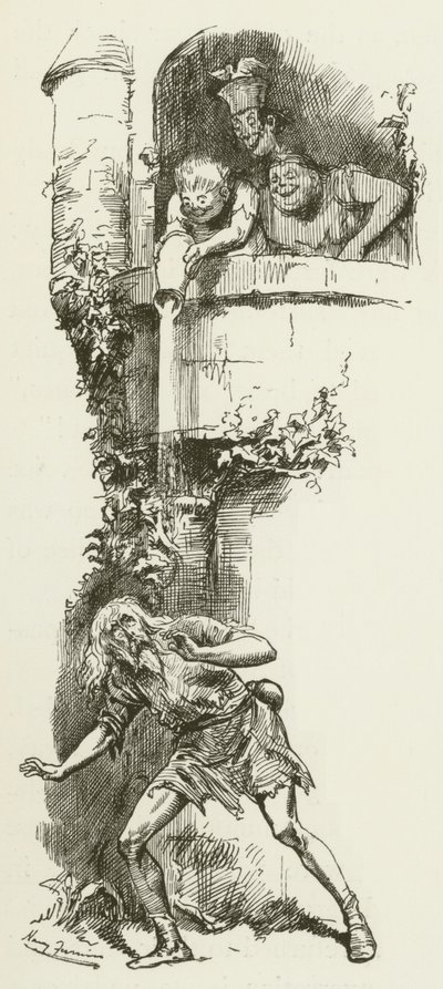 Ilustração para Sylvie e Bruno por Lewis Carroll de Harry Furniss