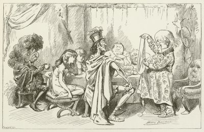 Ilustração para Sylvie e Bruno por Lewis Carroll de Harry Furniss