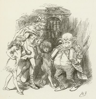Ilustração para Sylvie e Bruno por Lewis Carroll de Harry Furniss