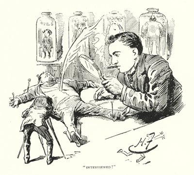 "Entrevistado!" (litho) de Harry Furniss