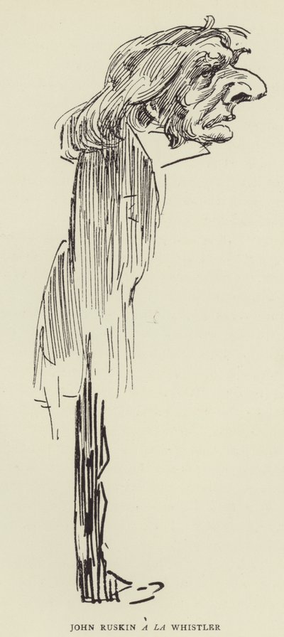 John Ruskin a Whistler de Harry Furniss