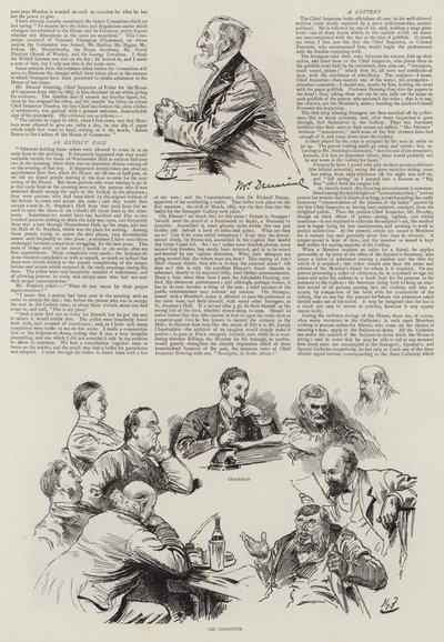 Vida no Parlamento, estranhos na casa de Harry Furniss
