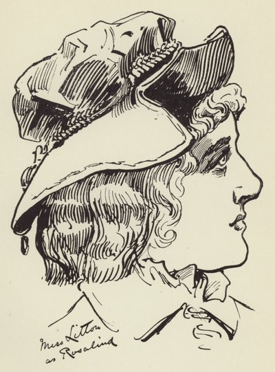 Miss Litton como Rosalind de Harry Furniss
