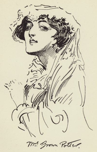 Mrs Brown Potter de Harry Furniss
