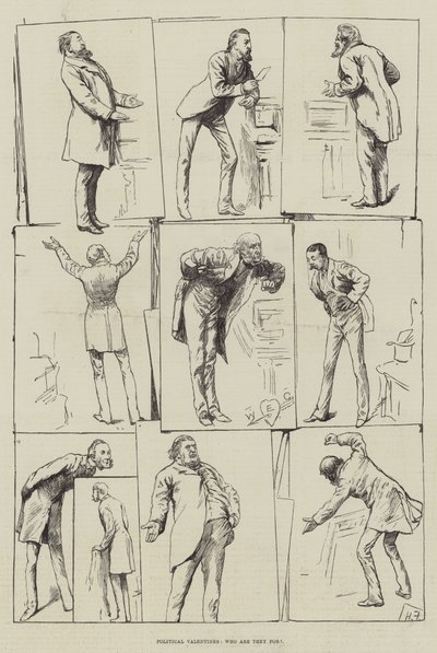 Valentim políticos, para quem eles são de Harry Furniss