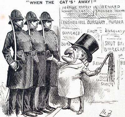 Quando o Gato está fora de Harry Furniss