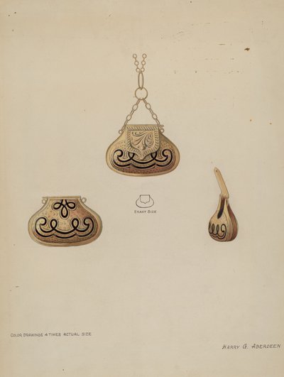 medalhão para perfume de Harry G. Aberdeen