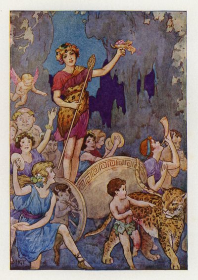 Baco (litografia a cores) de Harry George Theaker