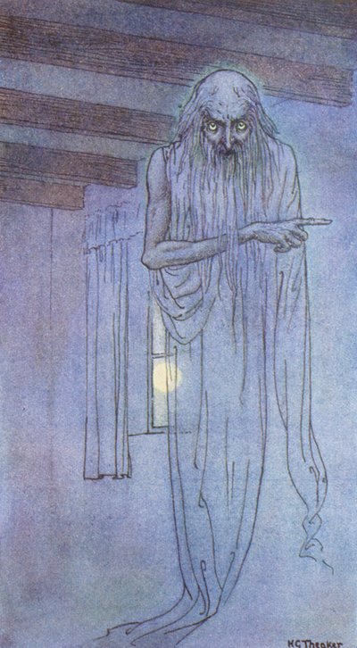 O Fantasma (litografia a cores) de Harry George Theaker