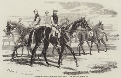 Imperieuse, o vencedor do St Leger Stakes, no Encontro de Doncaster, 1857 de Harry Hall