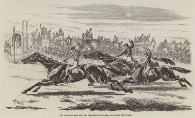 O calor decisivo para as paradas de Cesarewitch, 1857 de Harry Hall