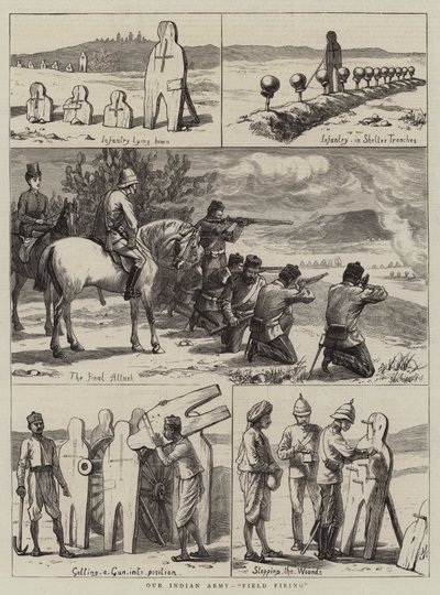 Nosso exército indiano, campo de fogo de Harry Hamilton Johnston
