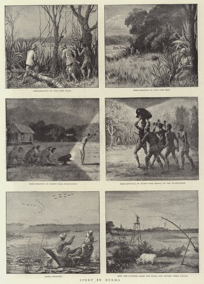 Esporte na Birmânia de Harry Hamilton Johnston