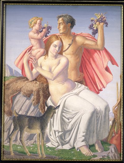 The Young Bacchus, 1930 (tempera a bordo) de Harry Morley