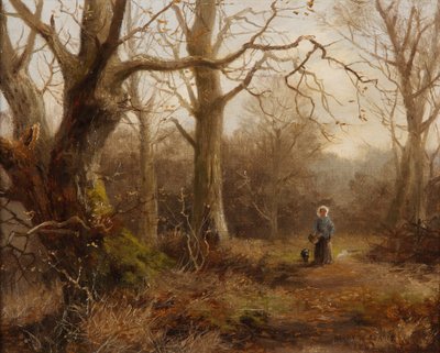 Cena da floresta, 1892 de Harry William Adams