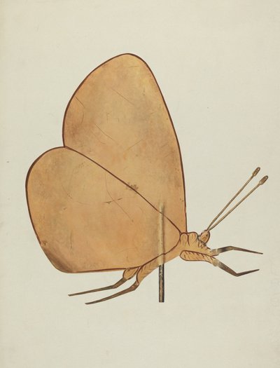 Borboleta Cata-vento, c. 1938. de Hazel Hyde