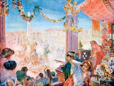 O Circo de Nero ou o Circo de Calígula, Roma, 1901. de Heilbronn