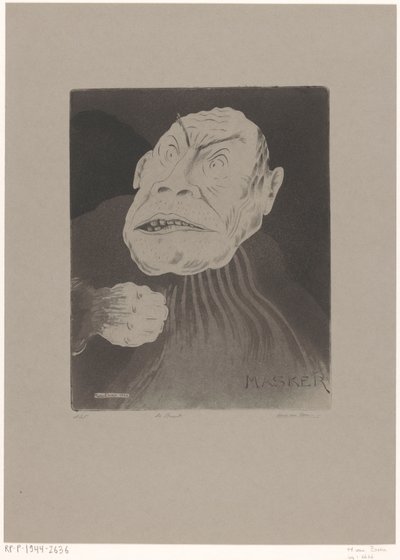 De bruut (título original sobre o objecto)
Masker (título original da série sobre o objecto) de Hein von Essen (signed by artist)