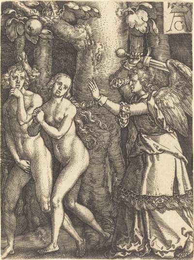 Expulsão do paraíso de Heinrich Aldegrever