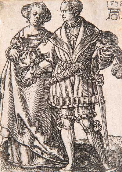 Da série The Small Wedding Dancers , 1538. de Heinrich Aldegrever