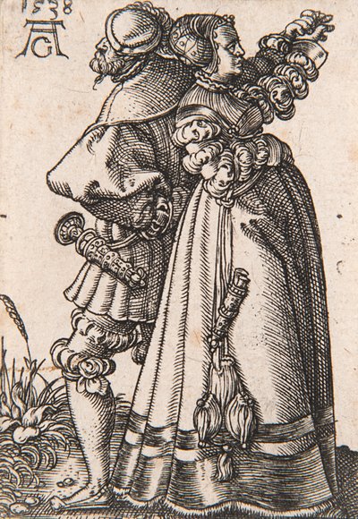 Da série The Small Wedding Dancers , 1538. de Heinrich Aldegrever