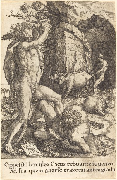 Hércules Matando Cacus de Heinrich Aldegrever