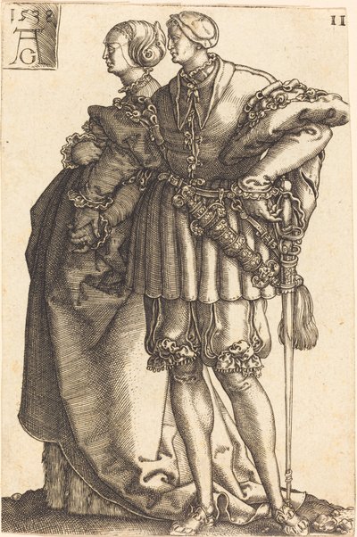 Grandes bailarinas de casamento de Heinrich Aldegrever