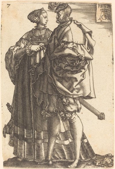 Grandes bailarinas de casamento de Heinrich Aldegrever