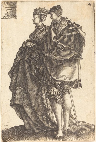 Grandes bailarinas de casamento de Heinrich Aldegrever
