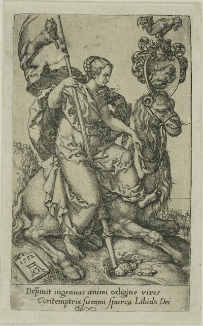 Luxúria, dos Vícios de Heinrich Aldegrever