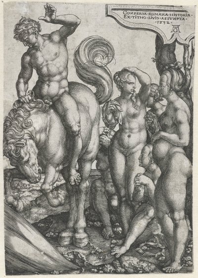 Marcus Curtius de Heinrich Aldegrever