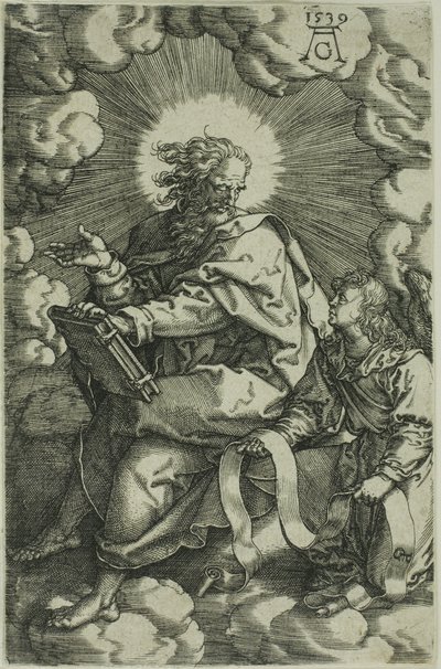 Mateus, de Os Quatro Evangelistas de Heinrich Aldegrever