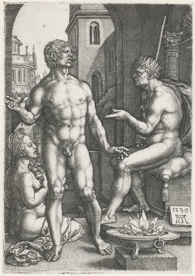 Mucius Scaevola de Heinrich Aldegrever