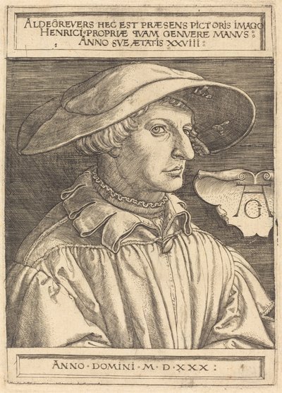 Auto-retrato de Heinrich Aldegrever