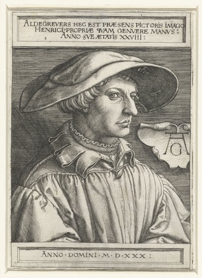 Autorretrato de Heinrich Aldegrever