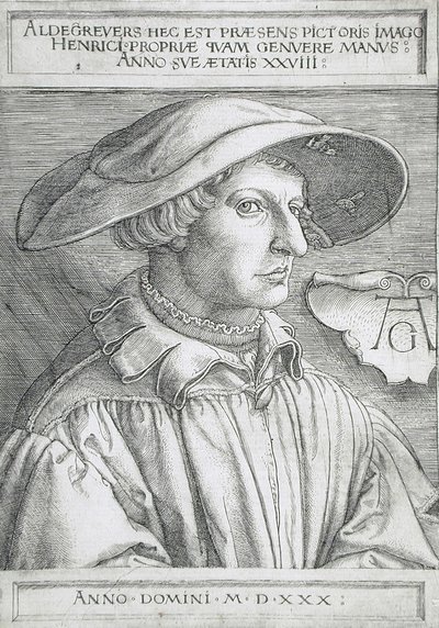 Autorretrato de Heinrich Aldegrever