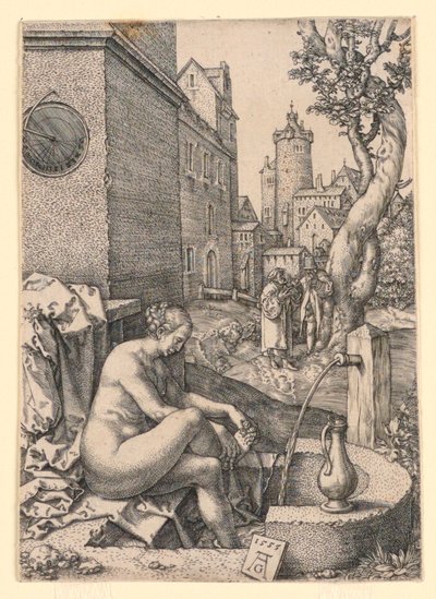 Susana e os Anciãos de Heinrich Aldegrever